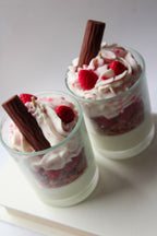 Erdbeere Schoko Dessert Kerze