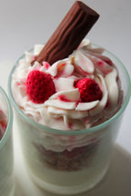 Erdbeere Schoko Dessert Kerze