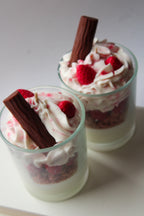 Erdbeere Schoko Dessert Kerze